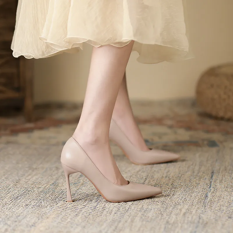 Lan Miao Slim Heel High Heels Women's-3