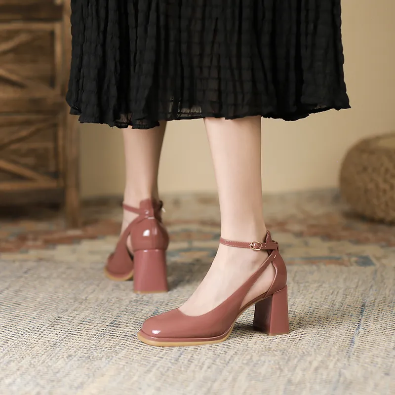 Lan Miao High Heels Women's Ecru/Raspberry Pink-9