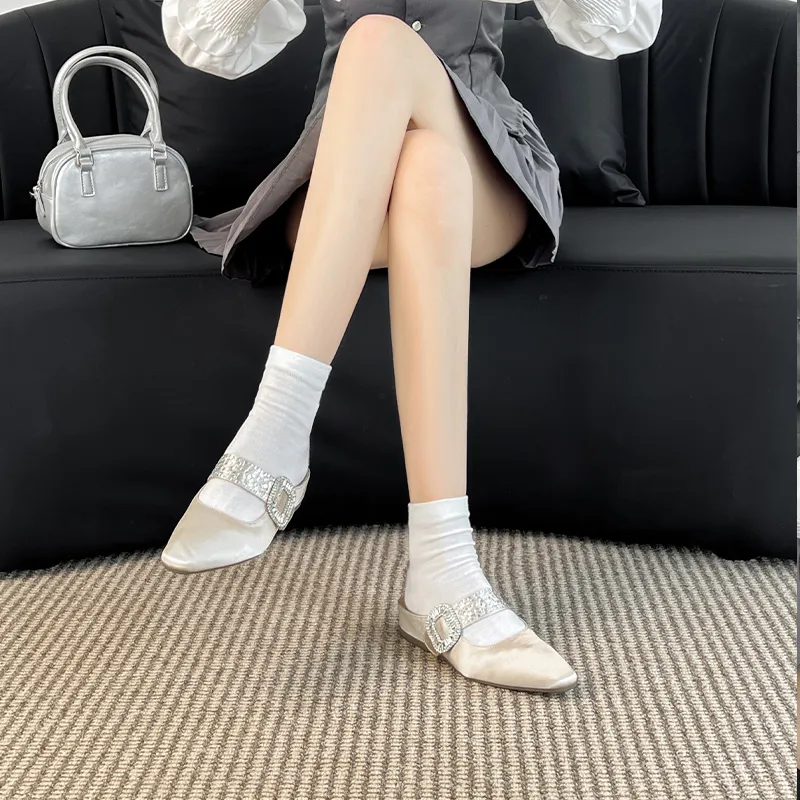 Lan Miao Rubber Sole Slip Resistant Closed Toe Slippers Women's-10