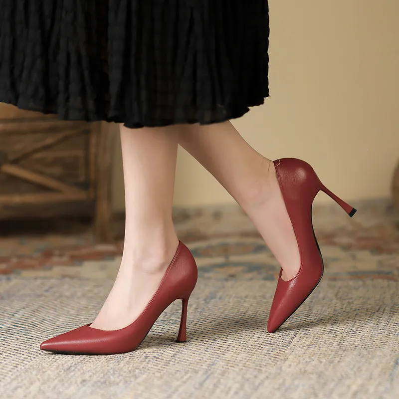 Lan Miao Slim Heel High Heels Women's-17