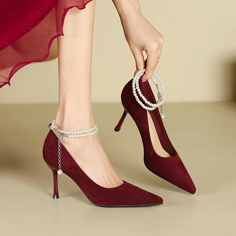 Lan Miao Slim Heel High Heels Women's-5