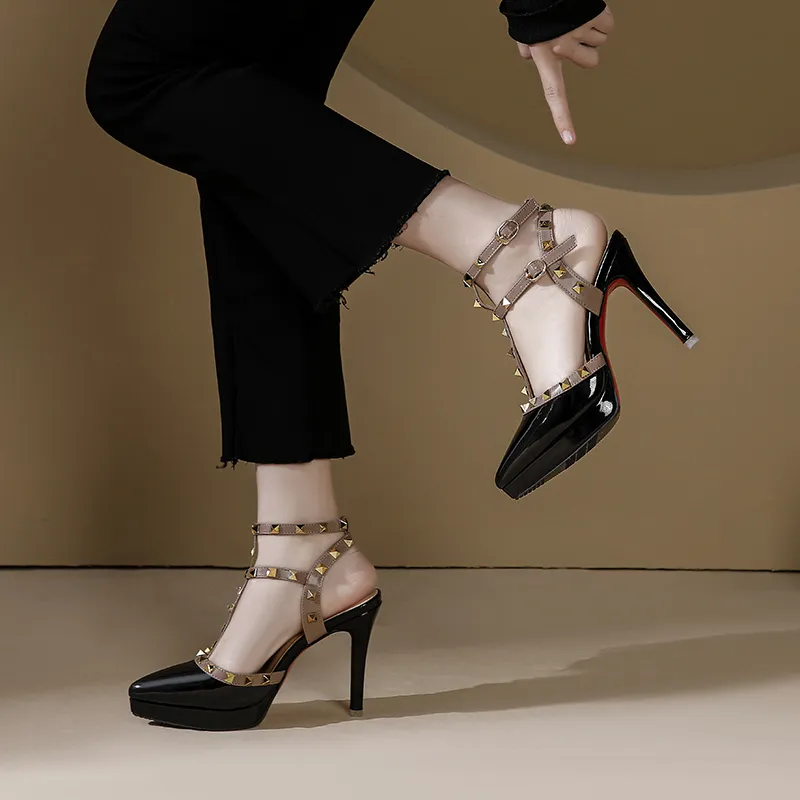 Lan Miao Slim Heel High Heels Women's-11