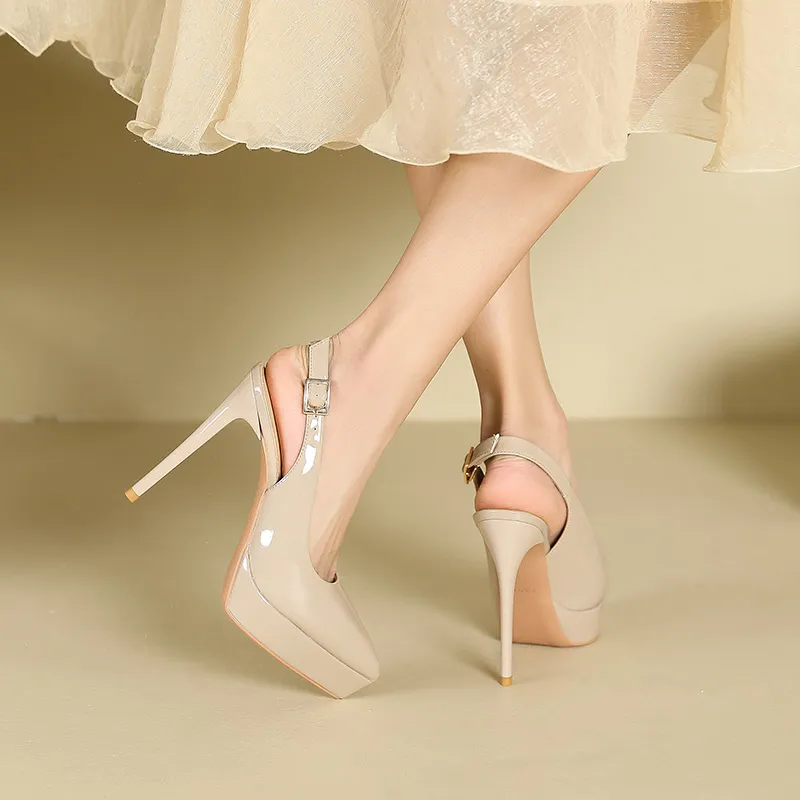 Lan Miao Slim Heel High Heels Women's-4