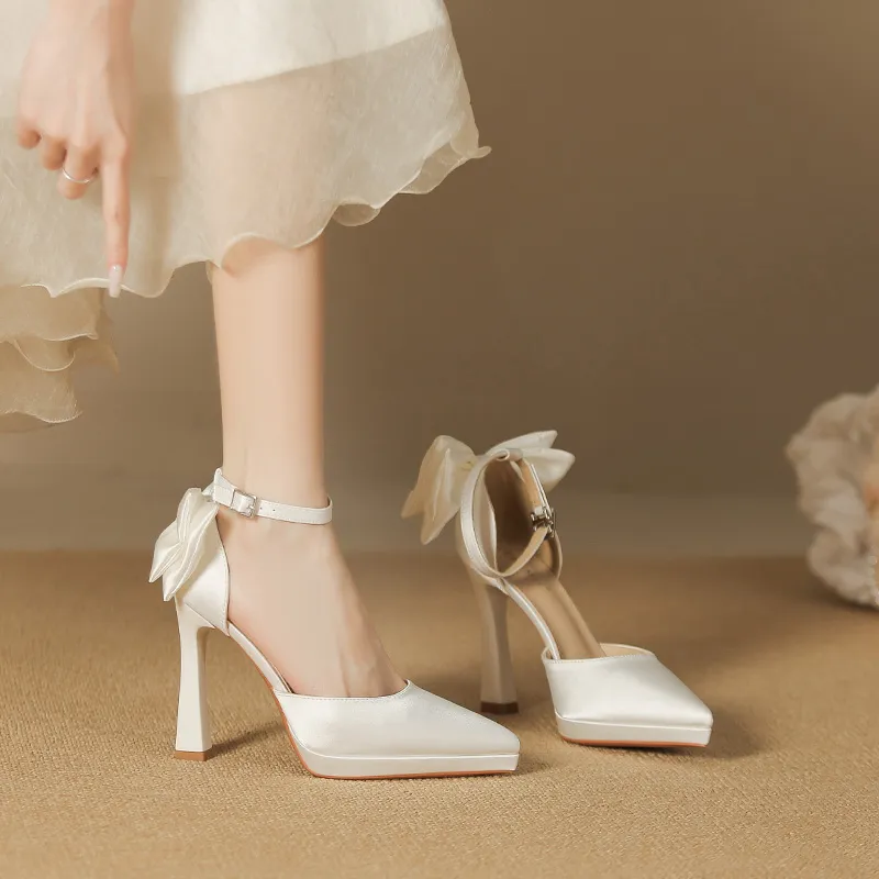 Lan Miao Slim Heel High Heels 10CM Women's-8
