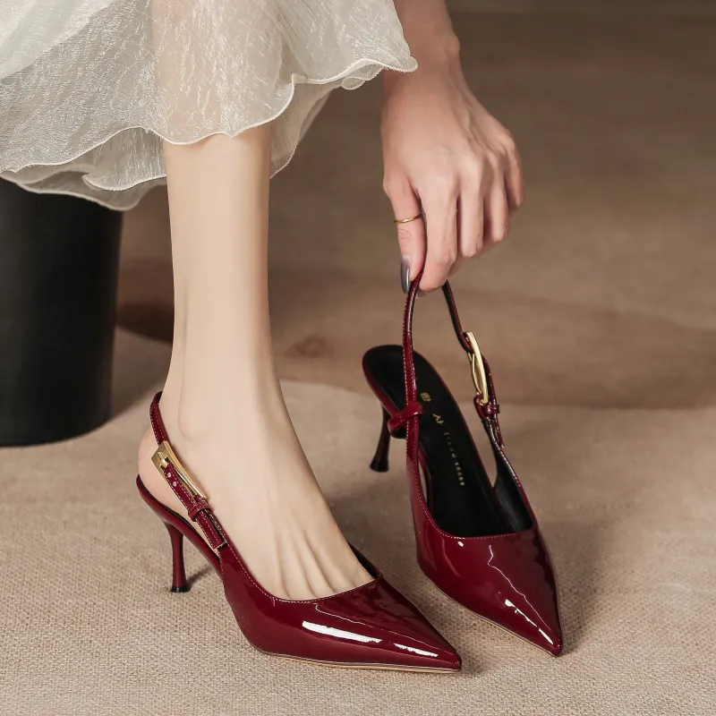 Lan Miao Slim Heel High Heels Women's-5
