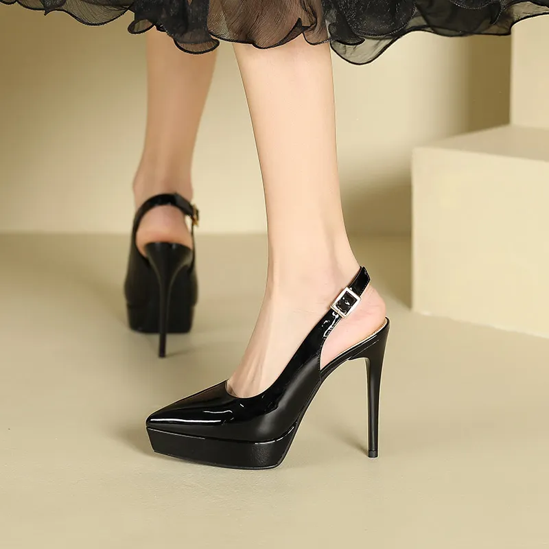 Lan Miao Slim Heel High Heels Women's-15