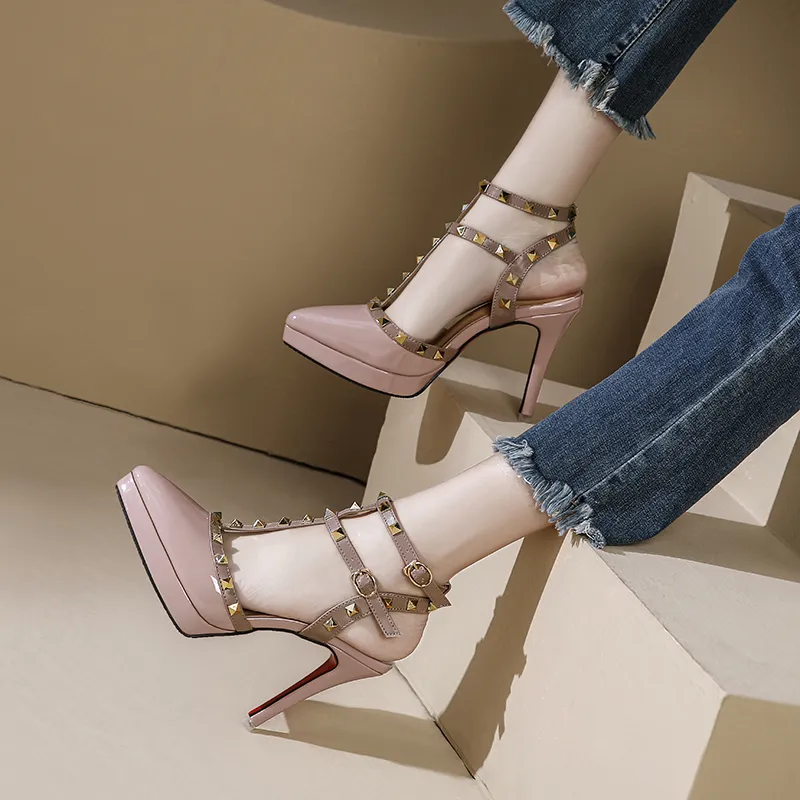 Lan Miao Slim Heel High Heels Women's-4