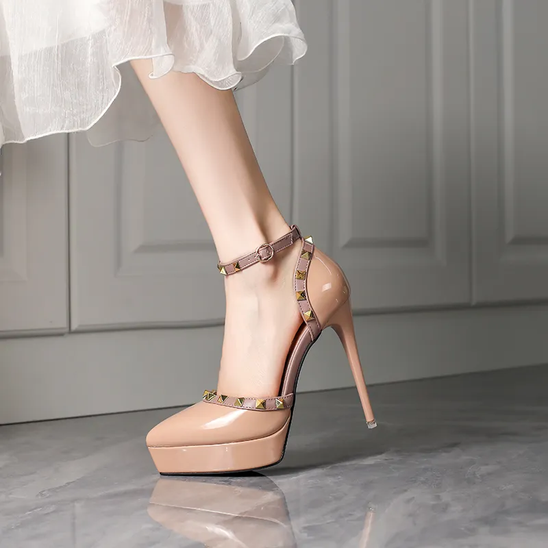 Lan Miao Slim Heel High Heels Women's-8