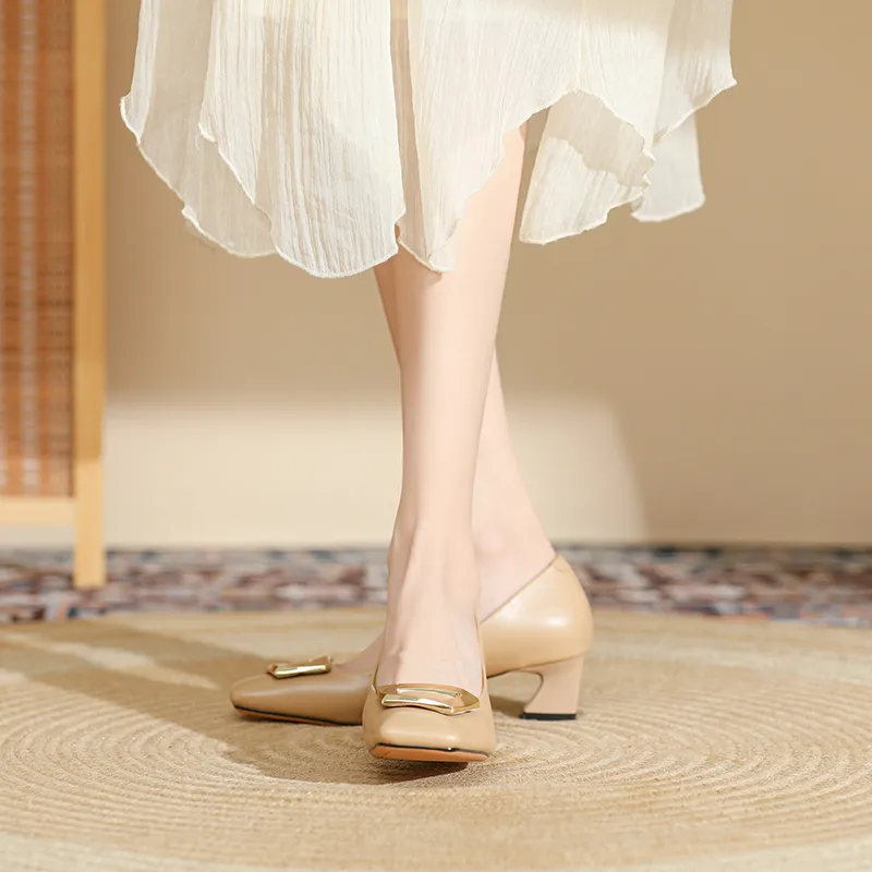 Lan Miao Chunky Heel High Heels 4CM Women's-9