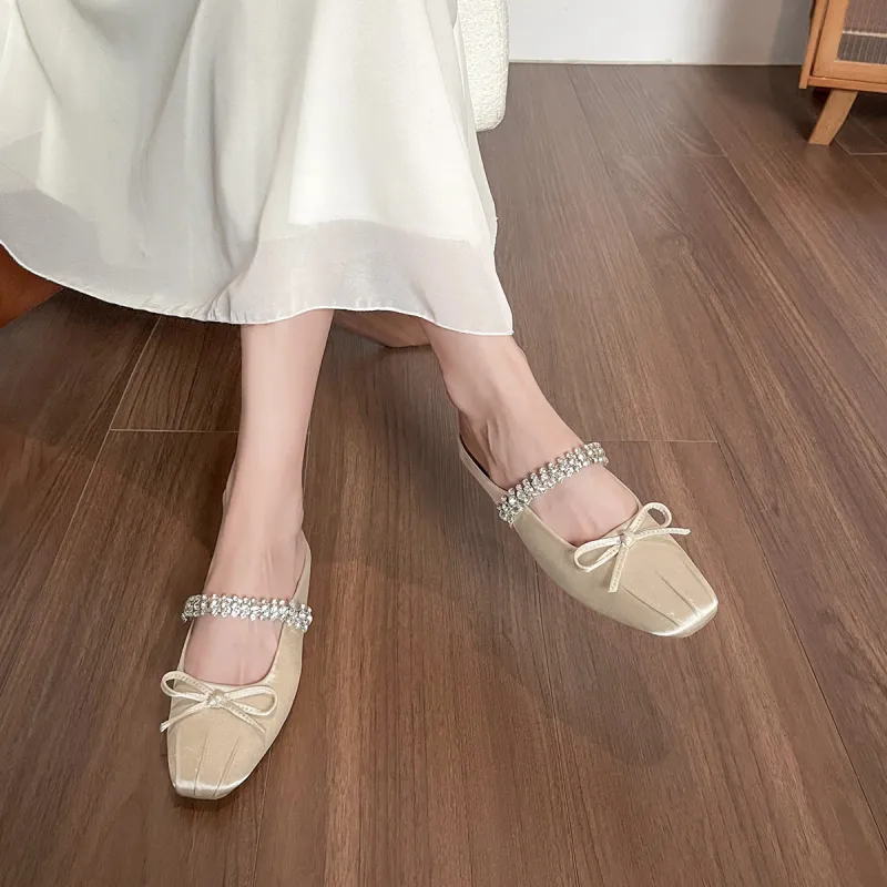 Lan Miao Slip Resistant Closed Toe Slippers Women's-4