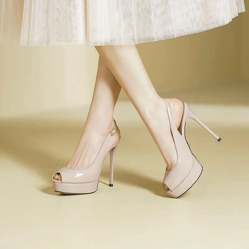 Lan Miao Slim Heel High Heels Women's-23