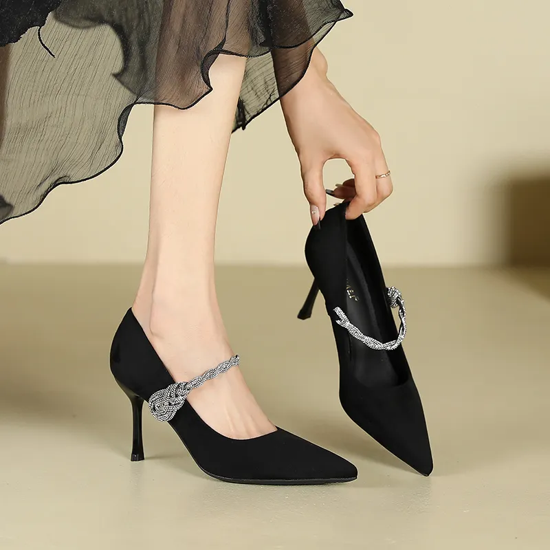 Lan Miao Slim Heel High Heels Women's-12