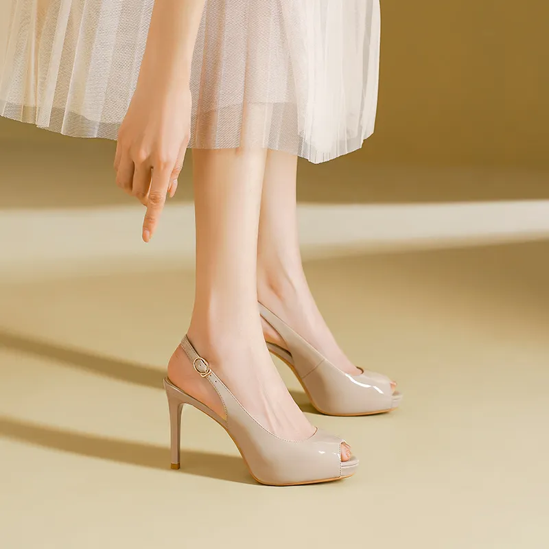 Lan Miao Slim Heel High Heels Women's-1