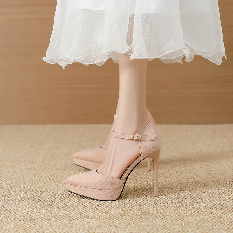 Lan Miao Slim Heel High Heels Women's-2