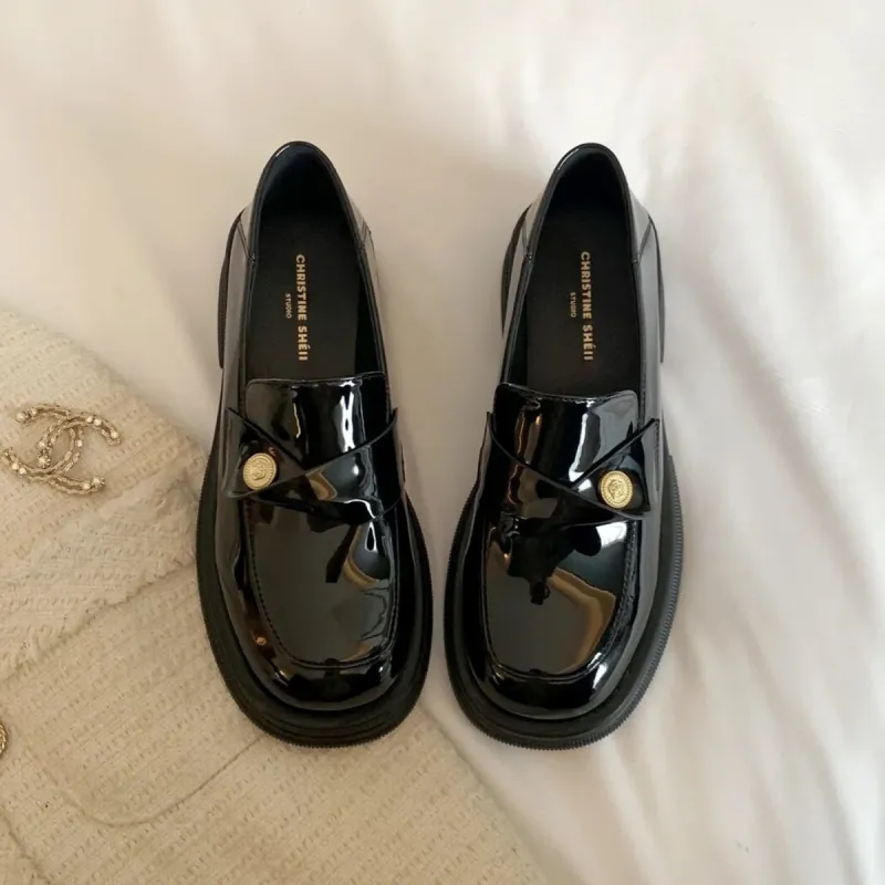 Lan Miao Loafers Women's Black-1