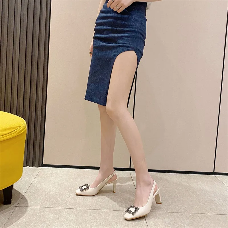 Lan Miao Chunky Heel High Heels Women's-2