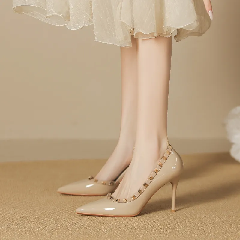 Lan Miao Slim Heel High Heels Women's-8