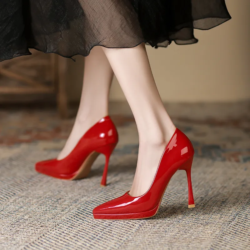 Lan Miao Slim Heel High Heels Women's-10