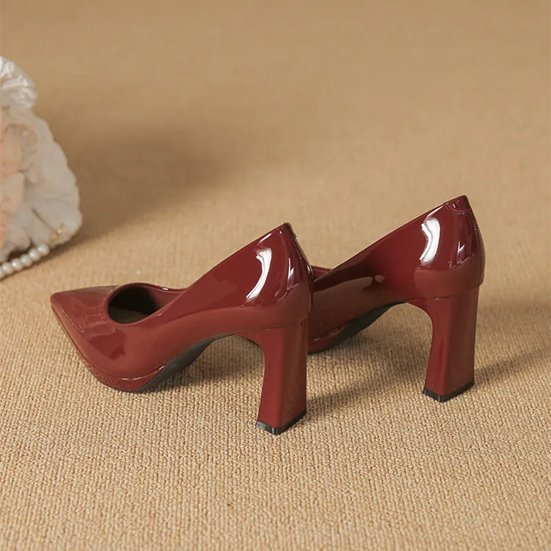 Lan Miao Chunky Heel High Heels Women's-24
