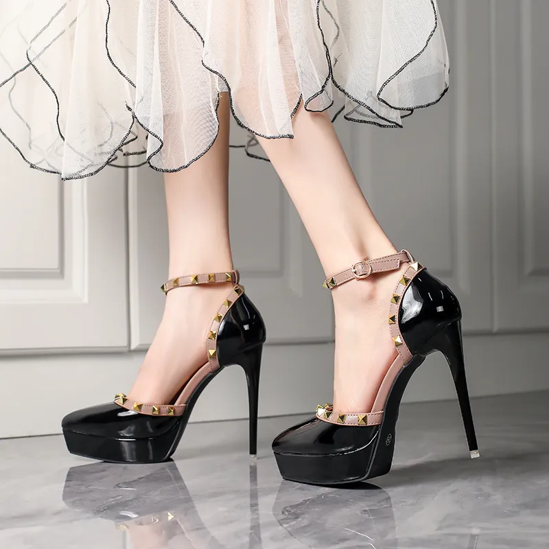 Lan Miao Slim Heel High Heels Women's-5