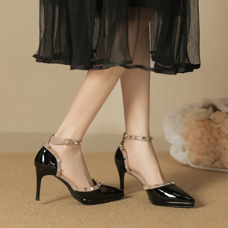 Lan Miao Slim Heel High Heels Women's-9