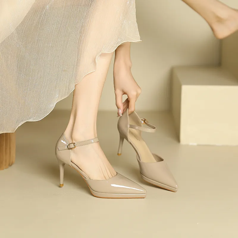 Lan Miao Slim Heel High Heels Women's-12