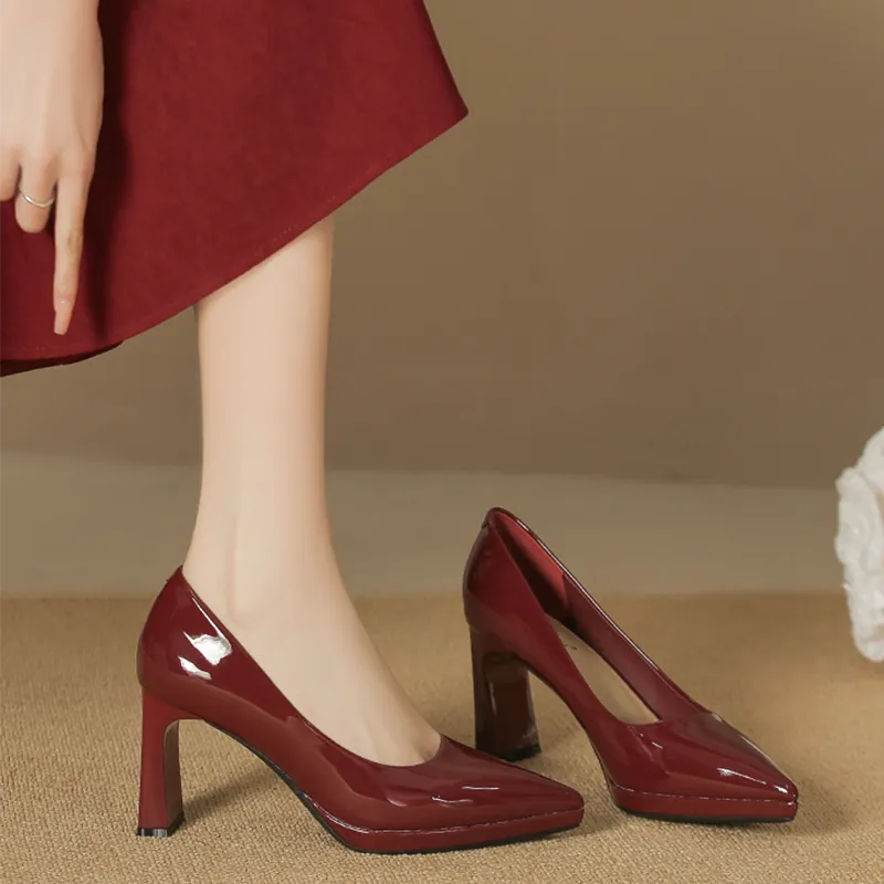 Lan Miao Chunky Heel High Heels Women's-22