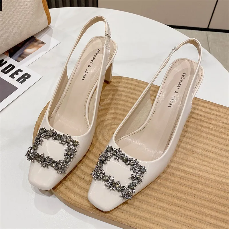 Lan Miao Chunky Heel High Heels Women's-18
