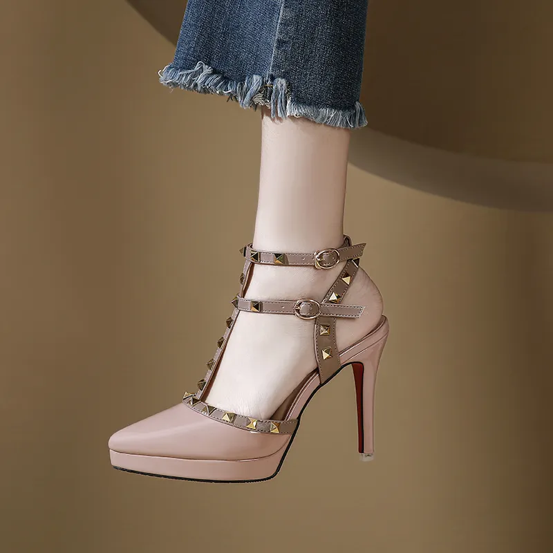 Lan Miao Slim Heel High Heels Women's-1