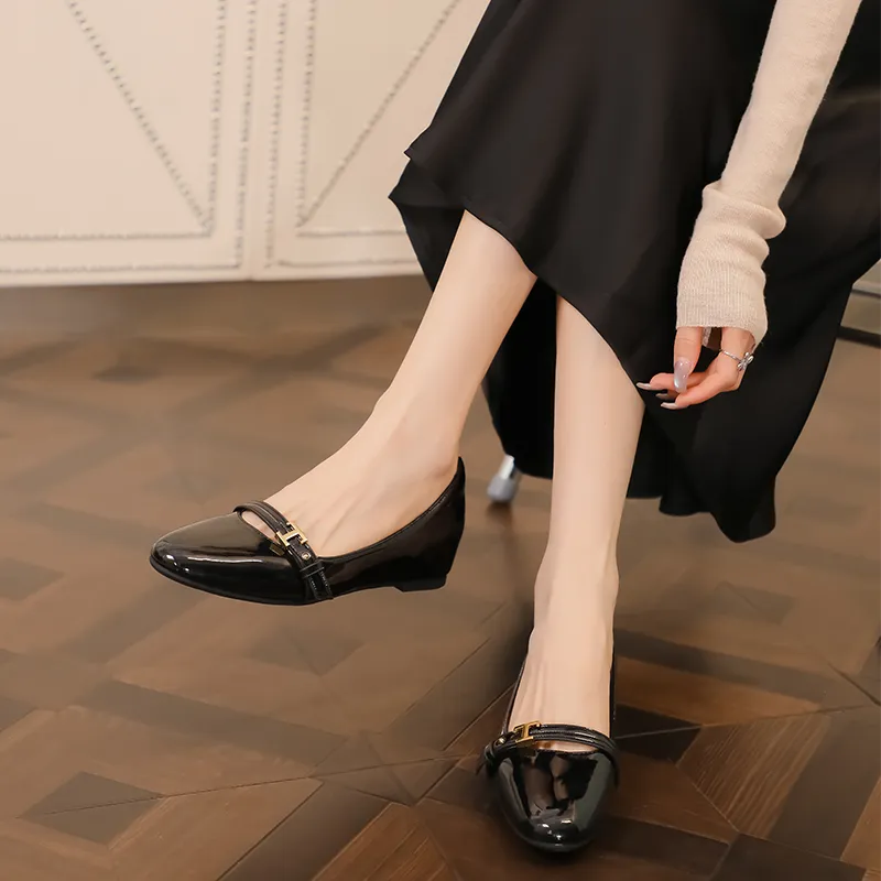 Lan Miao Casual Single Shoes 4CM Women's-4