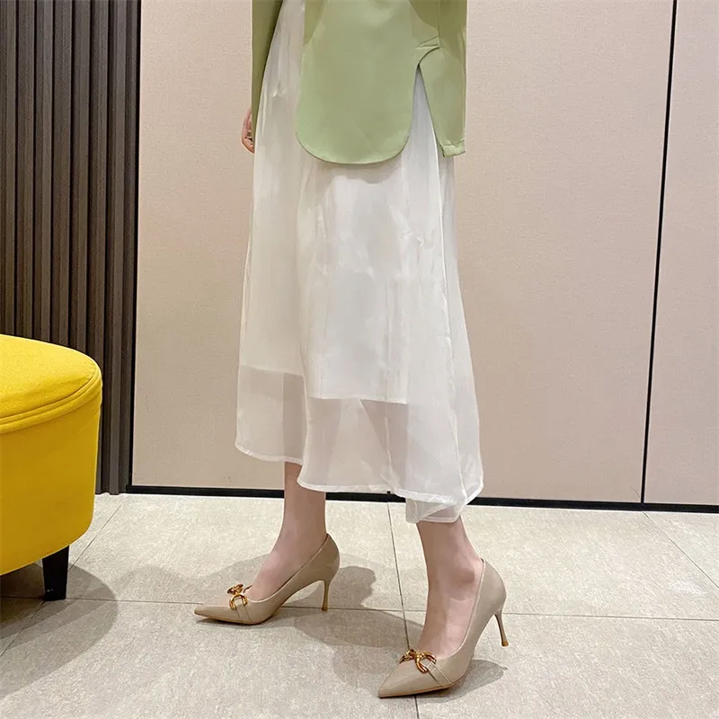 Lan Miao Slim Heel High Heels Women's-7