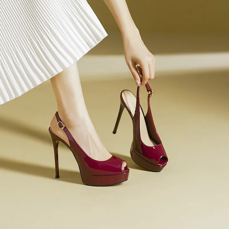 Lan Miao Slim Heel High Heels Women's-5