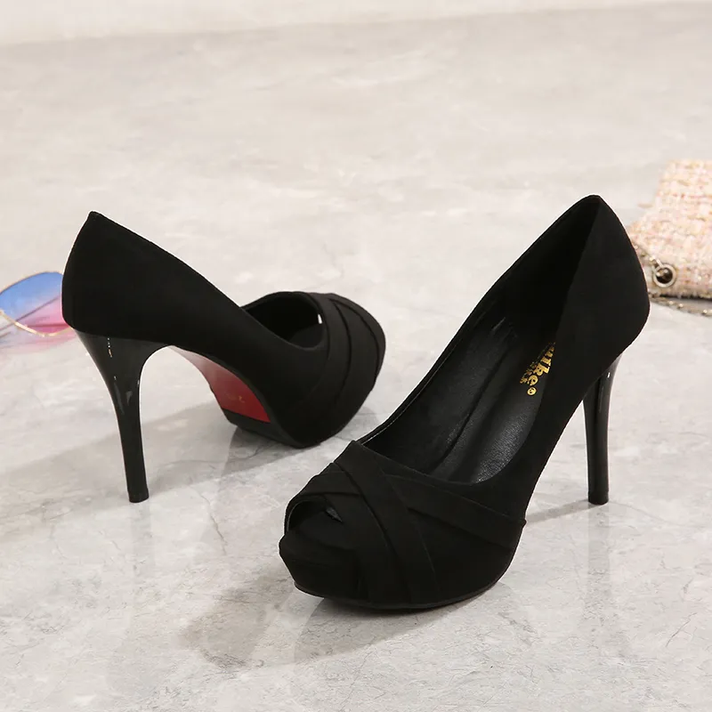 Lan Miao Slim Heel High Heels 10CM Women's-8