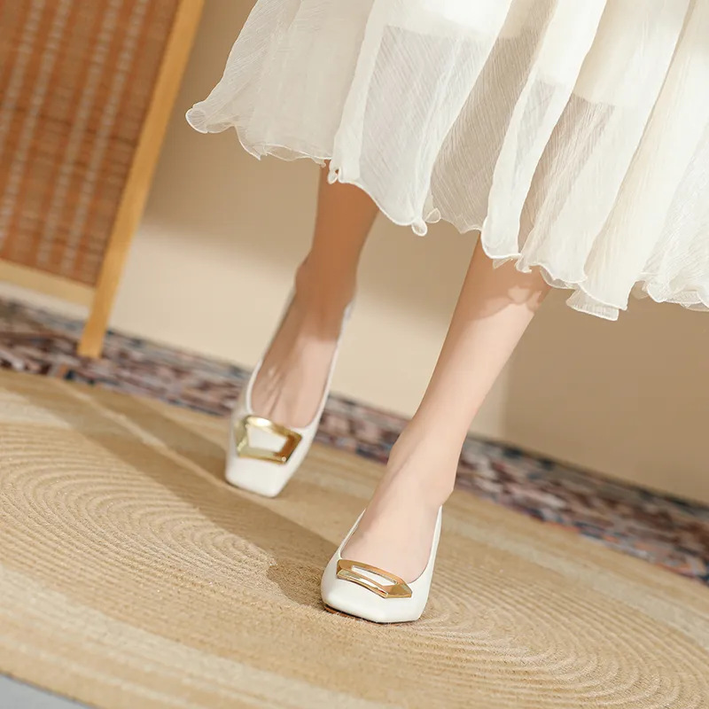 Lan Miao Chunky Heel High Heels 4CM Women's-2
