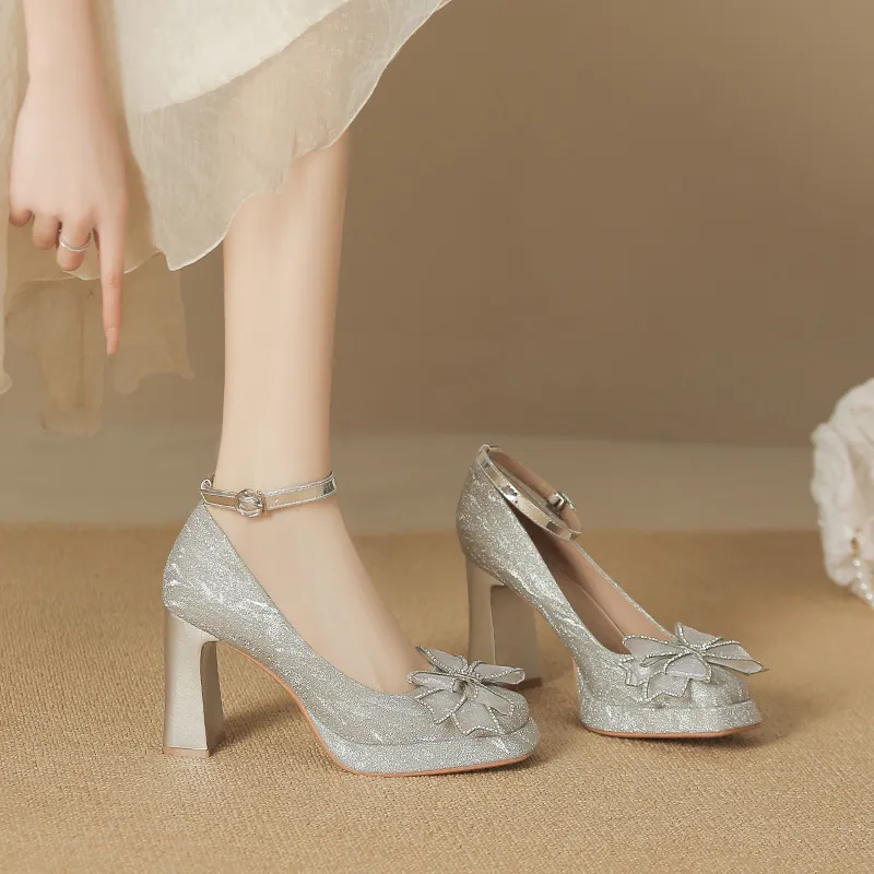 Lan Miao Chunky Heel High Heels Women's-7