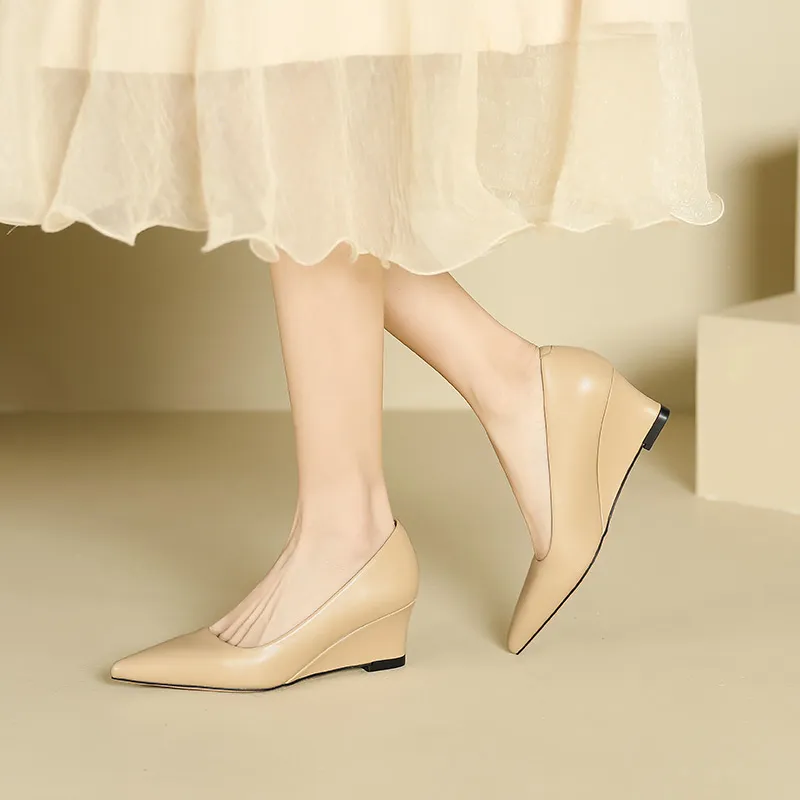 Lan Miao Wedge Heel High Heels Women's-3