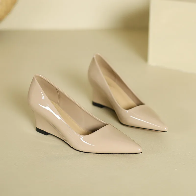 Lan Miao Wedge Heel High Heels Women's-6