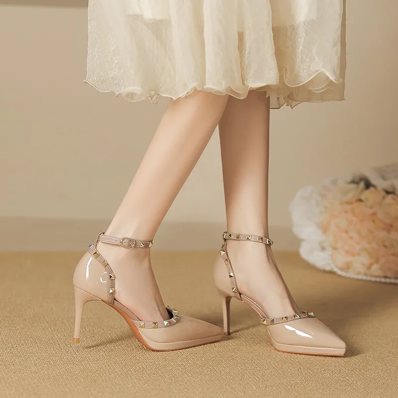 Lan Miao Slim Heel High Heels Women's-4