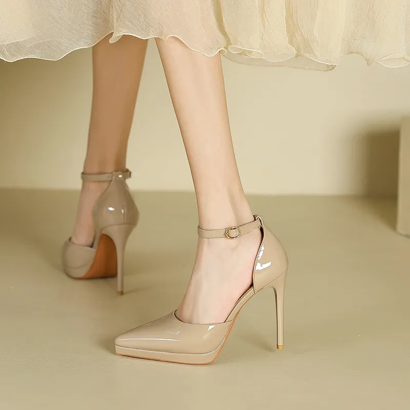 Lan Miao Slim Heel High Heels Women's-3