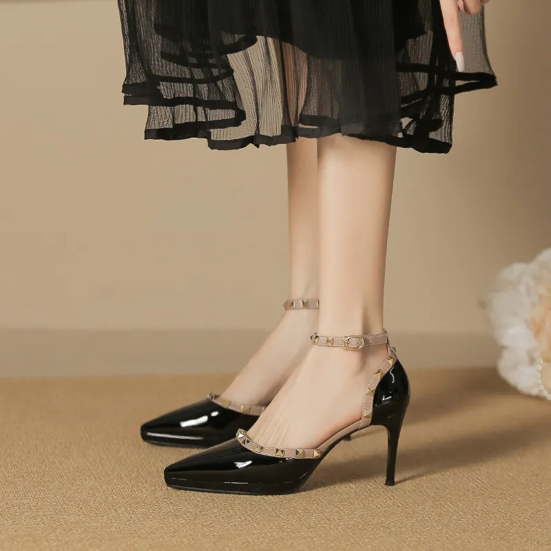 Lan Miao Slim Heel High Heels Women's-8