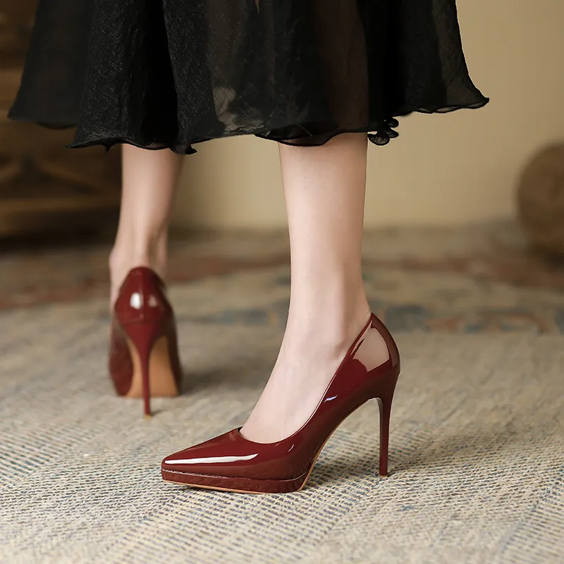Lan Miao Slim Heel High Heels Women's-3