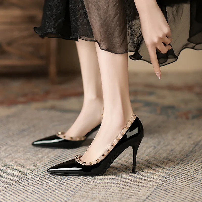 Lan Miao Slim Heel High Heels Women's-5