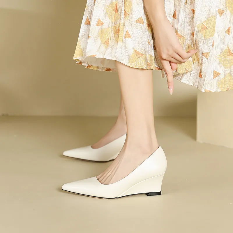 Lan Miao Wedge Heel High Heels Women's-15
