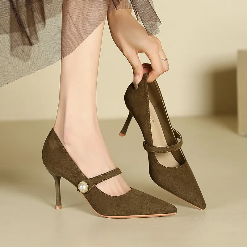 Lan Miao Slim Heel High Heels Women's-9