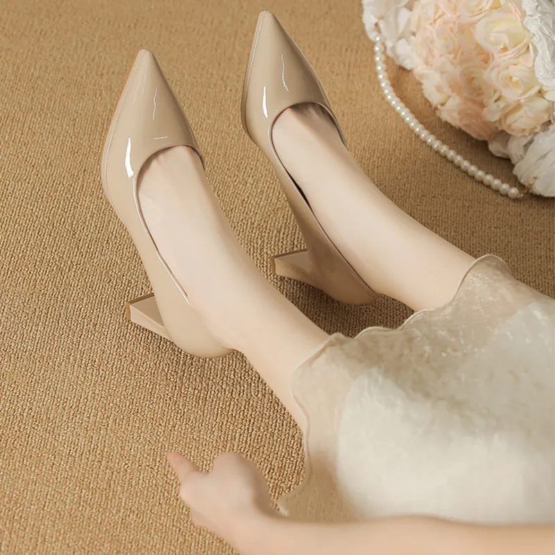 Lan Miao Chunky Heel High Heels Women's-16
