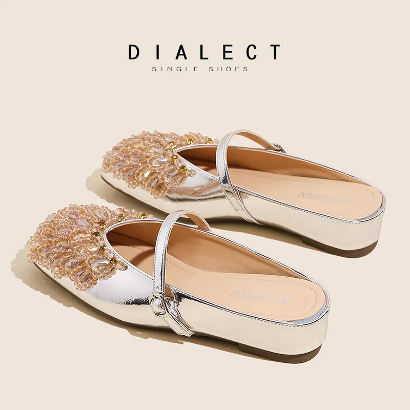 Lan Miao Abrasion Resistant Slip Resistant Closed Toe Slippers Women's-4