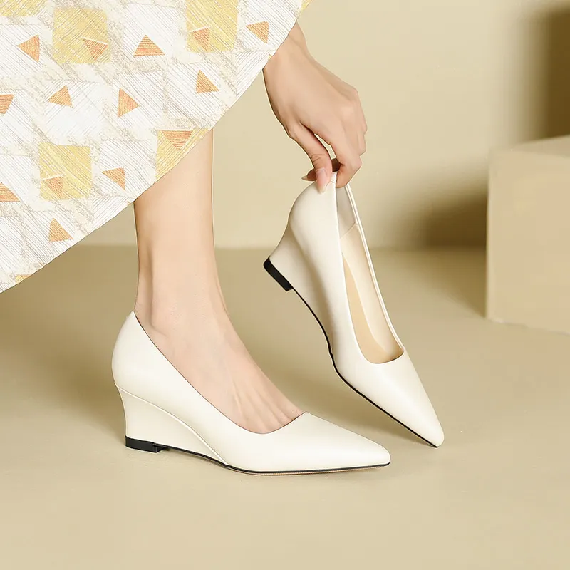 Lan Miao Wedge Heel High Heels Women's-19