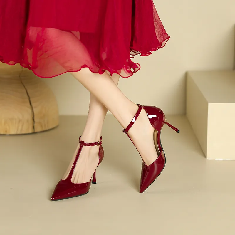 Lan Miao Slim Heel High Heels Women's-5