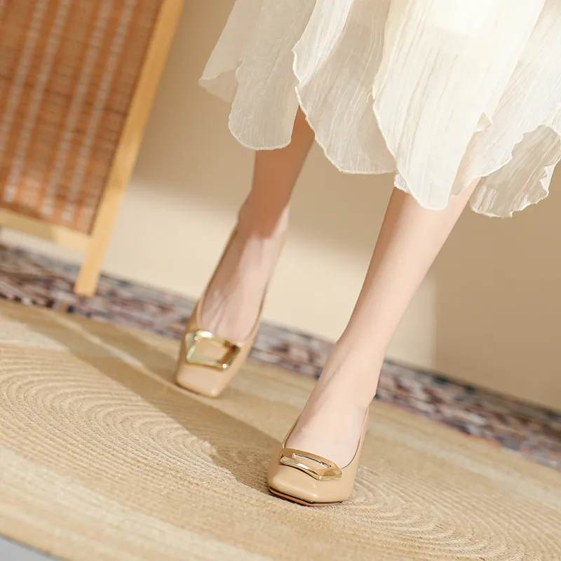 Lan Miao Chunky Heel High Heels 4CM Women's-8