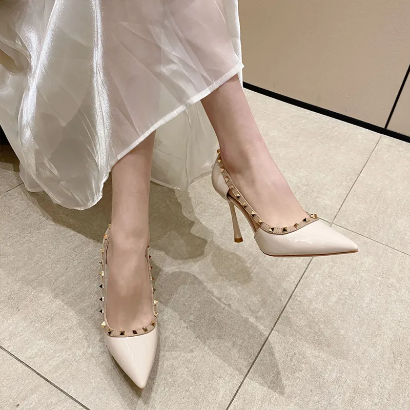 Lan Miao Slim Heel High Heels Women's-9
